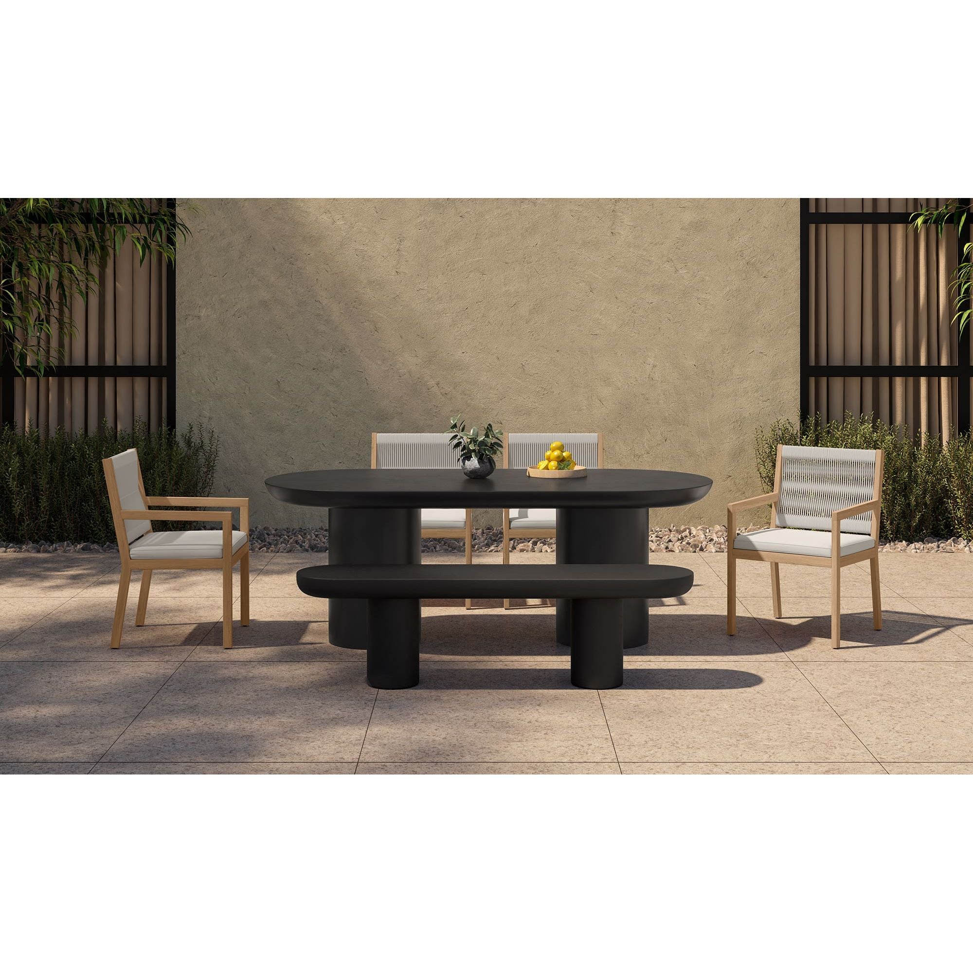 Moe's Home Rocca Dining Table Black - Image 2