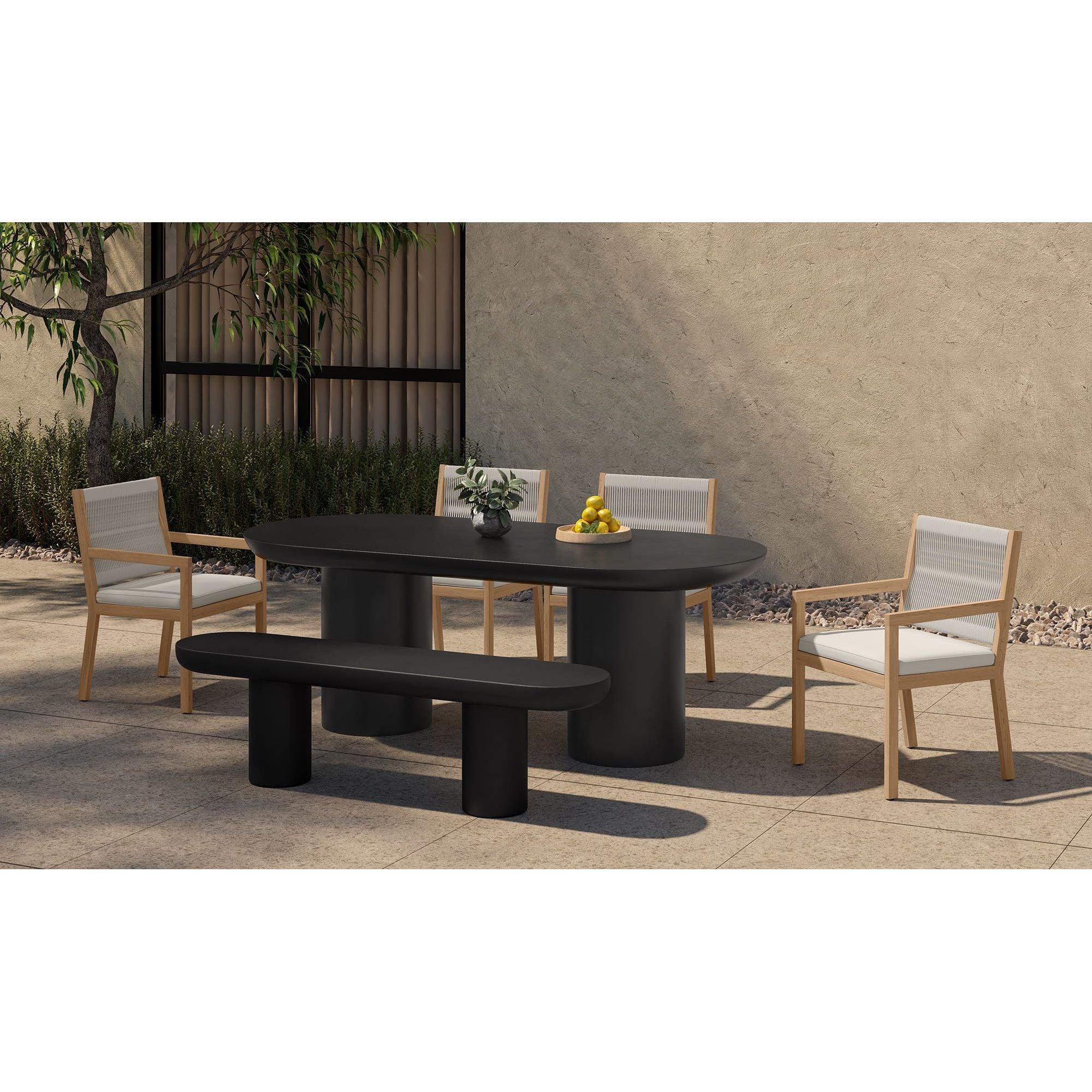 Moe's Home Rocca Dining Table Black - Image 3