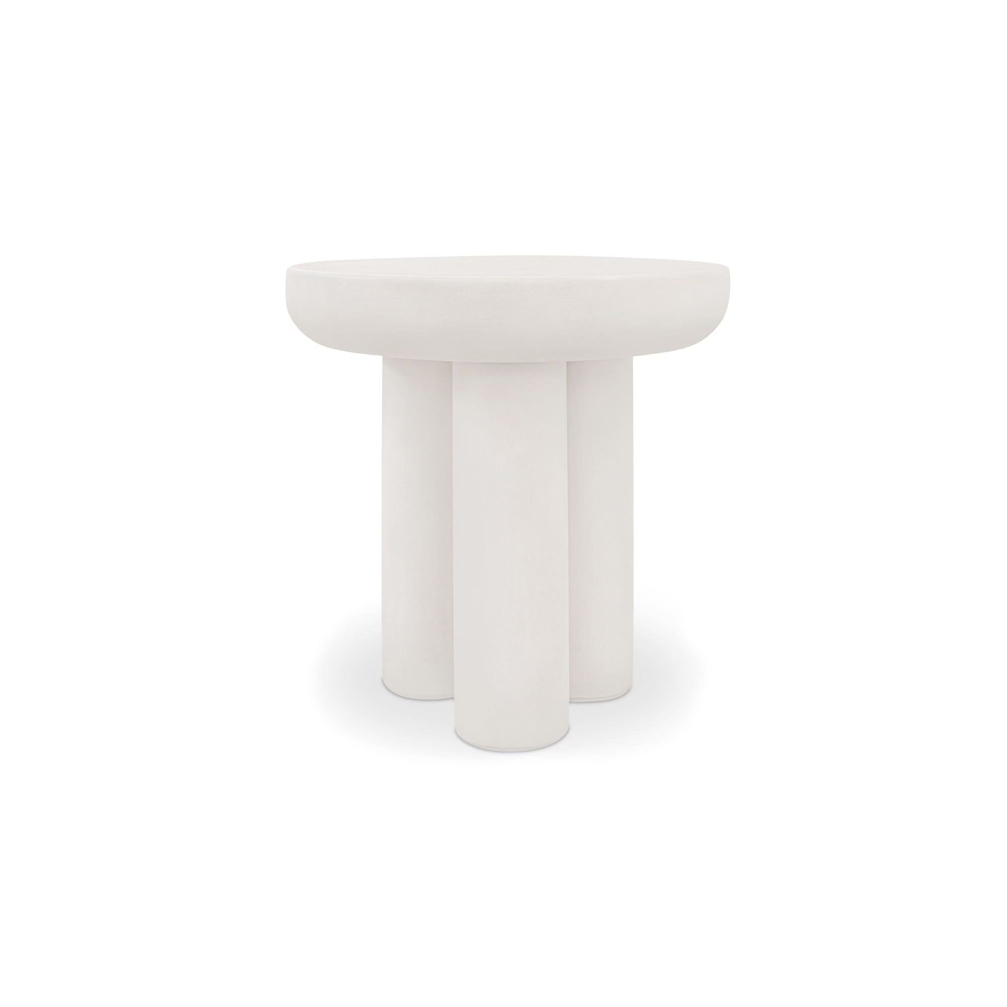 Moe's Home Collection Rocca Cream Side Table - Image 1