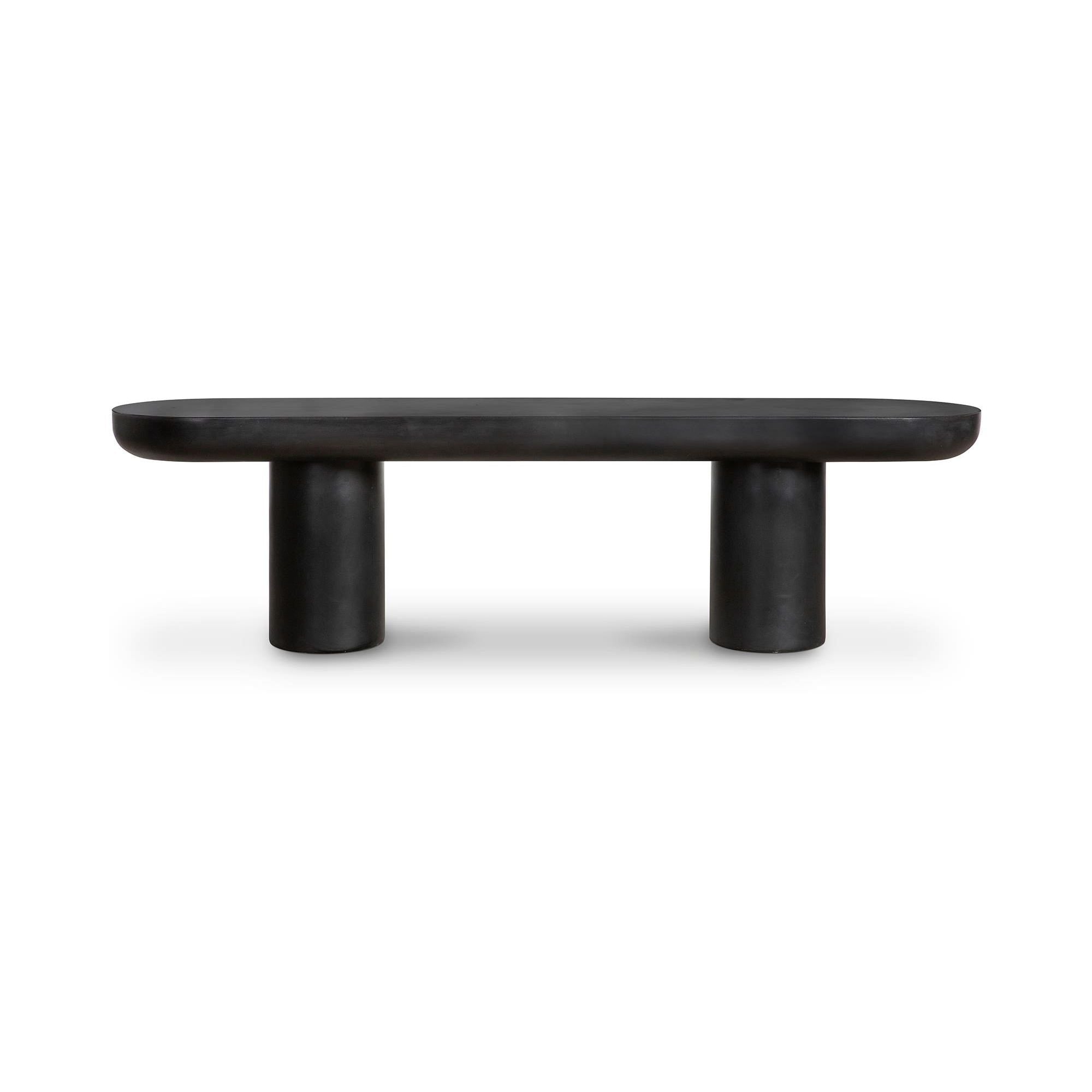 Moe's Home Rocca Bench Black - Image 1