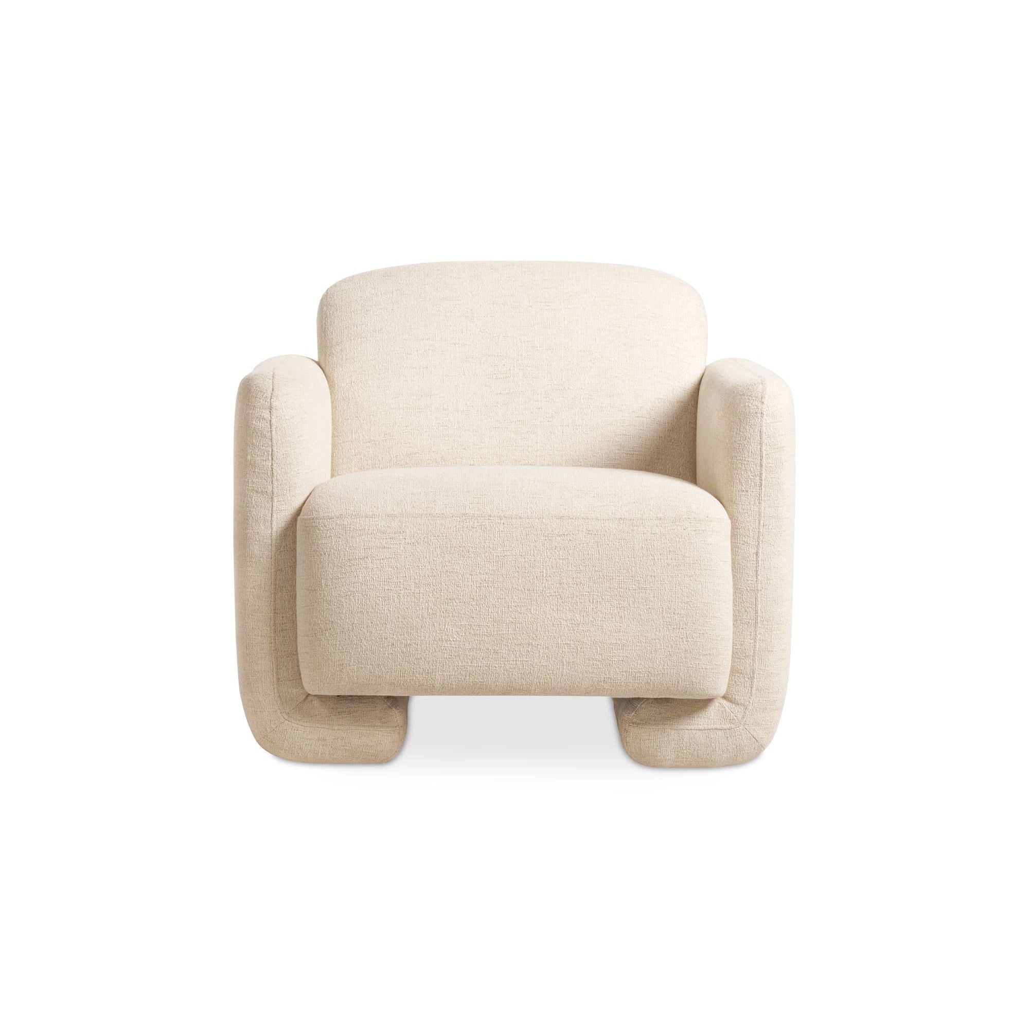 Moe’s Home Collection Fallon Flecked Ivory Accent Chair