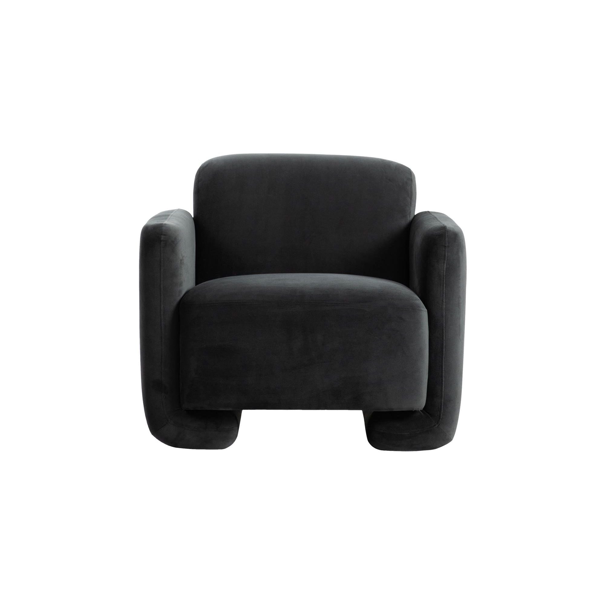 Moe’s Home Collection Fallon Shadow Grey Accent Chair