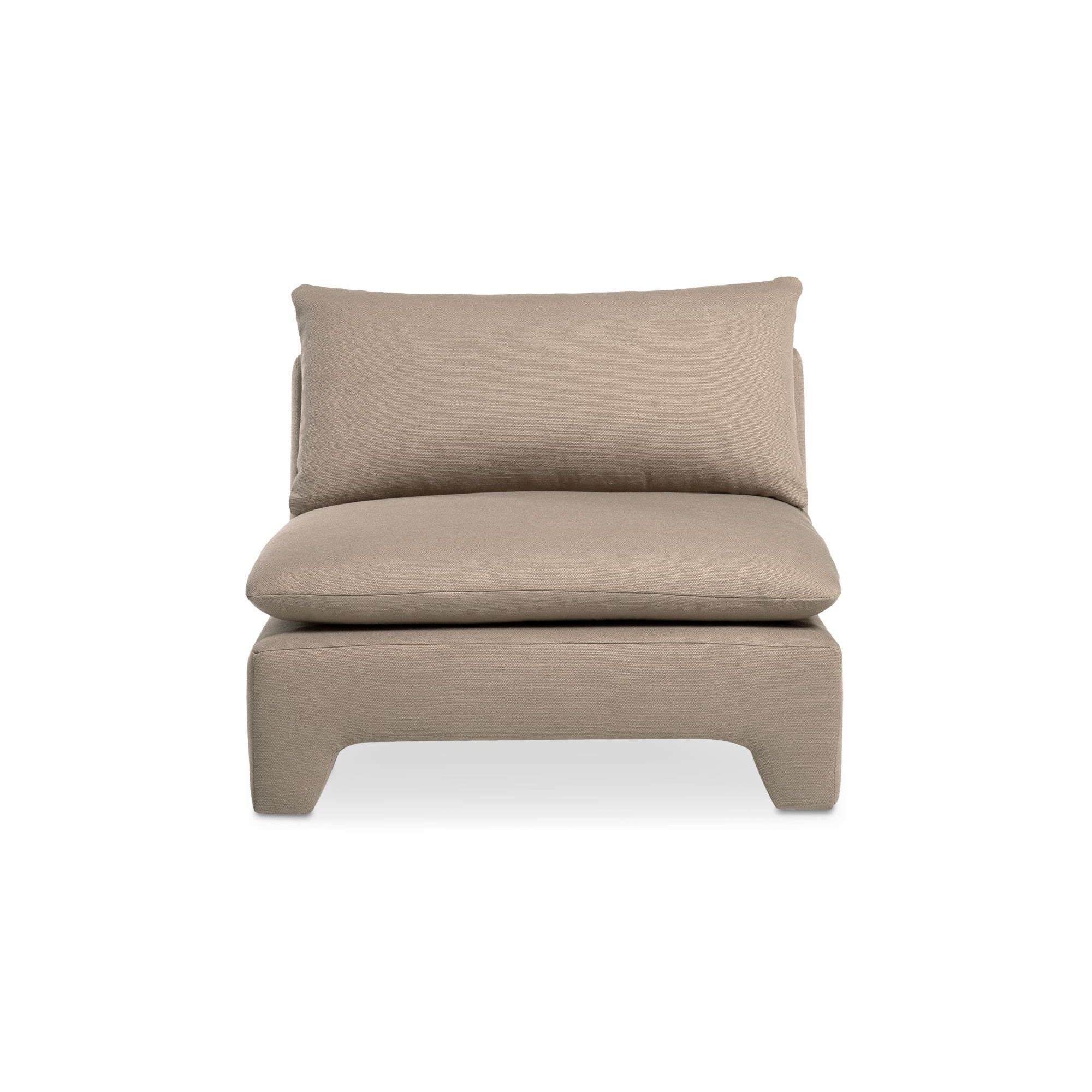 Moe's Home Collection Estelle Flax Lounge Chair - Image 1