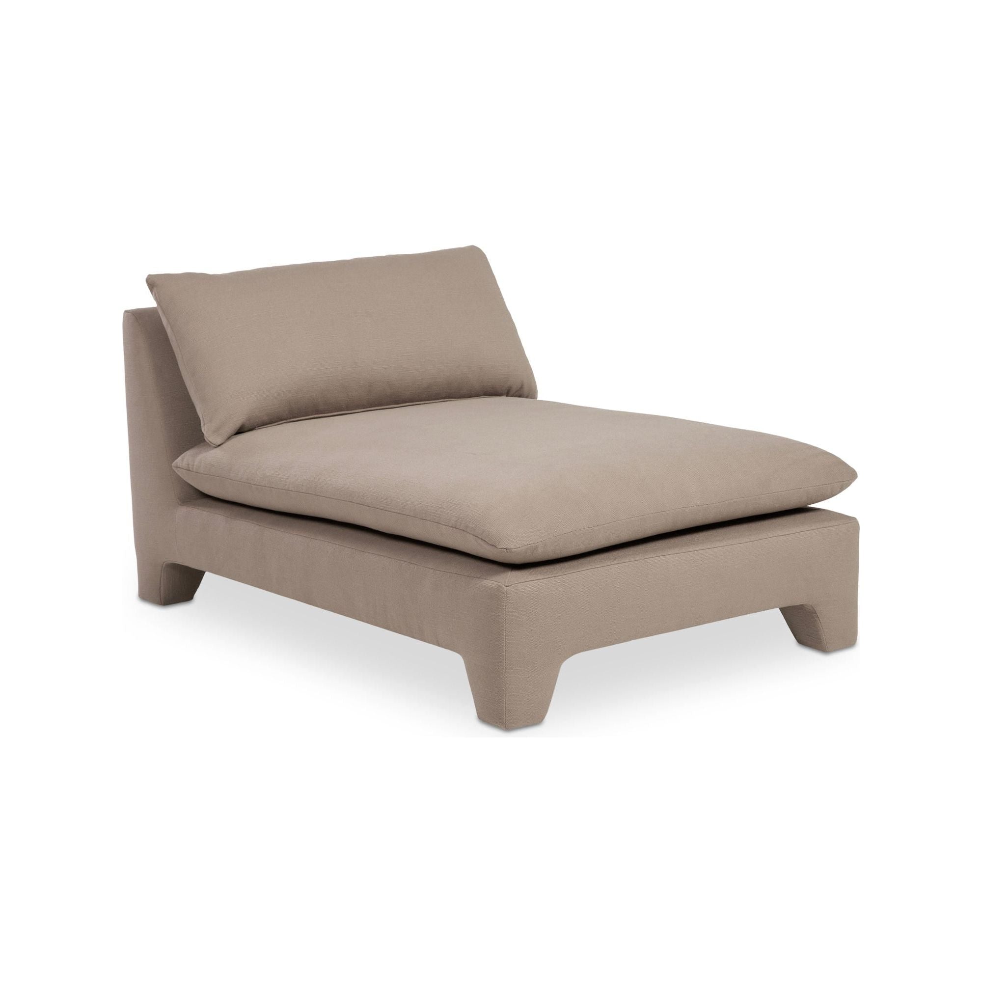 Moe’s Home Collection Estelle Flax Linen Chaise