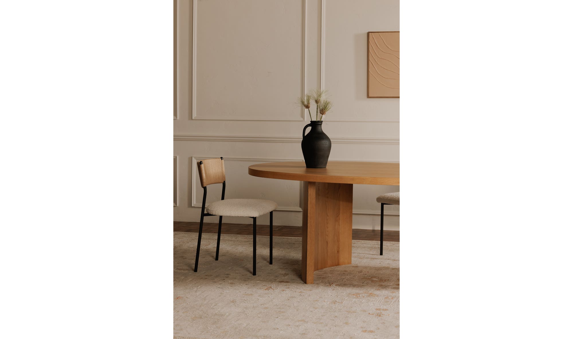 Moe's Home Foley Dining Chair White Set Of Two - Image 3